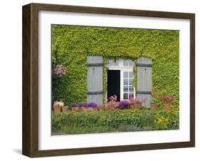 Close-up of House at St. Servan-Sur-Mer, Near St. Malo, Brittany, France, Europe-Philip Craven-Framed Photographic Print