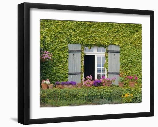 Close-up of House at St. Servan-Sur-Mer, Near St. Malo, Brittany, France, Europe-Philip Craven-Framed Photographic Print