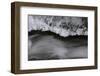 Close-up of ice formation above running water, Wiley Brook, Maine, USA-Panoramic Images-Framed Photographic Print