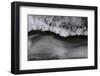 Close-up of ice formation above running water, Wiley Brook, Maine, USA-Panoramic Images-Framed Photographic Print