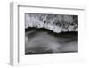 Close-up of ice formation above running water, Wiley Brook, Maine, USA-Panoramic Images-Framed Photographic Print