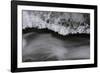 Close-up of ice formation above running water, Wiley Brook, Maine, USA-Panoramic Images-Framed Photographic Print