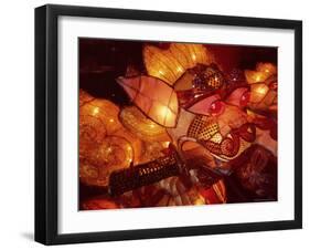Close-up of Illuminated Lantern, Taipei, Taiwan, Asia-Sylvain Grandadam-Framed Photographic Print