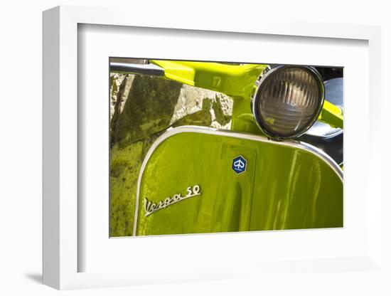 Close Up of Italian Vespa, Italy-Peter Adams-Framed Photographic Print