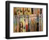 Close-up of Jesus Christ and Virgin Mary on Candle Holders, Mission San Jose, San Antonio-null-Framed Photographic Print