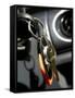 Close-up of Key in a Car Ignition-null-Framed Stretched Canvas