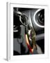 Close-up of Key in a Car Ignition-null-Framed Photographic Print