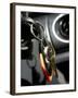 Close-up of Key in a Car Ignition-null-Framed Photographic Print