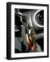 Close-up of Key in a Car Ignition-null-Framed Photographic Print