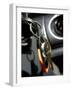 Close-up of Key in a Car Ignition-null-Framed Photographic Print