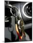 Close-up of Key in a Car Ignition-null-Mounted Photographic Print