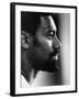 Close Up of Lakers Basketball Player, Wilt Chamberlain, Watching Lakers Play Boston Celtics-Art Rickerby-Framed Premium Photographic Print