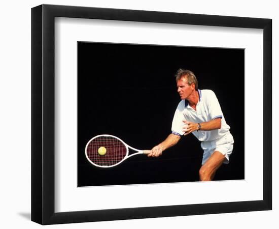 Close-up of Man Playing Tennis-Bill Bachmann-Framed Photographic Print