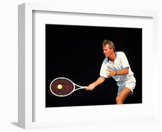 Close-up of Man Playing Tennis-Bill Bachmann-Framed Photographic Print