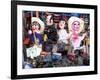 Close-Up of Marionettes for Sale at a Market Stall, Queretaro City, Queretaro State, Mexico-null-Framed Photographic Print