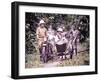 Close-Up Of Missionaries And Friends In Cameroun, Africa-1920s Magic Lantern Slide-Sunny Brook-Framed Art Print