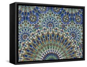 Close-Up of Mosaics in Hassan Ii Mosque, Casablanca, Morocco-Cindy Miller Hopkins-Framed Stretched Canvas