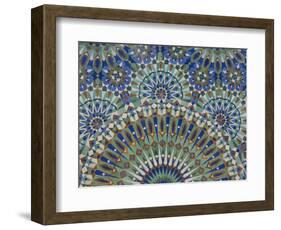 Close-Up of Mosaics in Hassan Ii Mosque, Casablanca, Morocco-Cindy Miller Hopkins-Framed Photographic Print