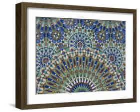 Close-Up of Mosaics in Hassan Ii Mosque, Casablanca, Morocco-Cindy Miller Hopkins-Framed Photographic Print