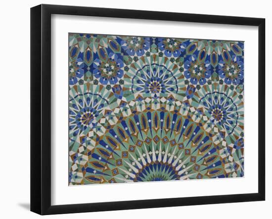 Close-Up of Mosaics in Hassan Ii Mosque, Casablanca, Morocco-Cindy Miller Hopkins-Framed Photographic Print