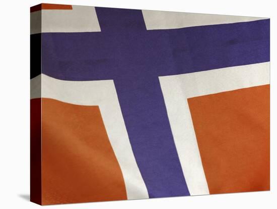 Close-up of Norwegian Flag-null-Stretched Canvas