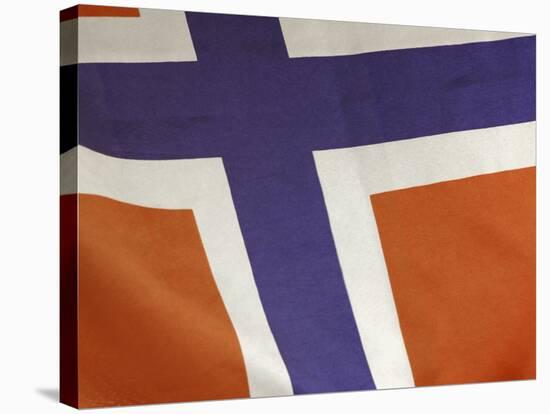 Close-up of Norwegian Flag-null-Stretched Canvas