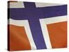 Close-up of Norwegian Flag-null-Stretched Canvas