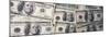 Close-Up of One Hundred Dollar Bills-null-Mounted Photographic Print