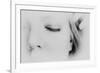 Close-Up of One Side of Young Woman's Face with Focus on the Eyelashes of Her Closed Eye-Henriette Lund Mackey-Framed Photographic Print