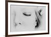 Close-Up of One Side of Young Woman's Face with Focus on the Eyelashes of Her Closed Eye-Henriette Lund Mackey-Framed Photographic Print