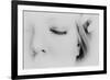 Close-Up of One Side of Young Woman's Face with Focus on the Eyelashes of Her Closed Eye-Henriette Lund Mackey-Framed Photographic Print