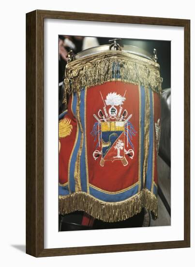 Close Up of Ornate Badge of Corps of Carabineers-null-Framed Giclee Print