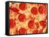 Close-up of Pepperoni Pizza-Mitch Diamond-Framed Stretched Canvas