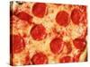 Close-up of Pepperoni Pizza-Mitch Diamond-Stretched Canvas