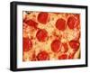 Close-up of Pepperoni Pizza-Mitch Diamond-Framed Photographic Print