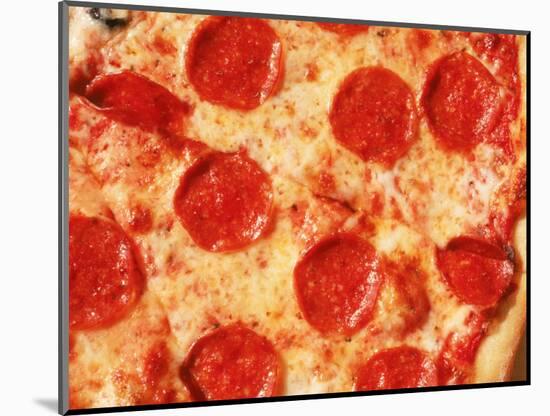 Close-up of Pepperoni Pizza-Mitch Diamond-Mounted Photographic Print