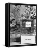 Close Up of Perfume Bottle-Hans Wild-Framed Stretched Canvas