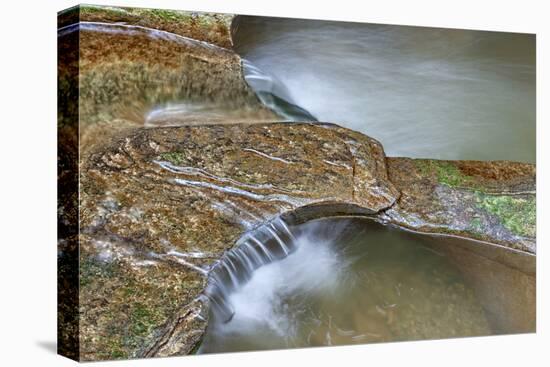 Close Up of Potholes, at Fall Creek Gorge, Warren County, Indiana-Rona Schwarz-Stretched Canvas