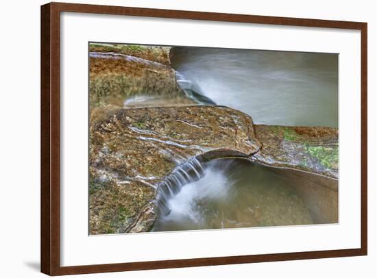 Close Up of Potholes, at Fall Creek Gorge, Warren County, Indiana-Rona Schwarz-Framed Photographic Print