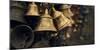 Close-up of prayer bells inside the Muktinath Temple, Mustang District, Gandaki Pradesh, Nepal-Panoramic Images-Mounted Photographic Print