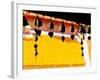 Close Up of Prayer Bells Silhouetted Against Colourful Roof at Wat Doi Suthep, Chiang Mai, Thailand-Matthew Williams-Ellis-Framed Photographic Print