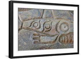 Close-Up of Prehistoric Petroglyph, Wrangell, Alaska, USA-Jaynes Gallery-Framed Photographic Print