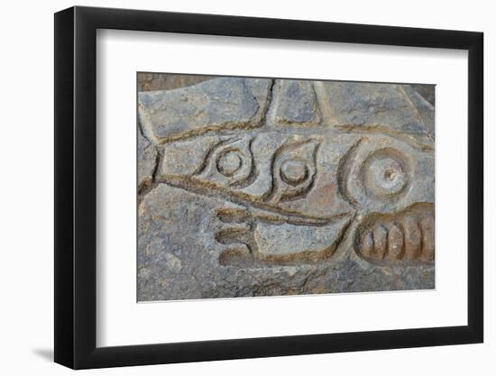 Close-Up of Prehistoric Petroglyph, Wrangell, Alaska, USA-Jaynes Gallery-Framed Photographic Print