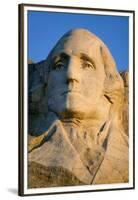 Close-up of President George Washington at Mount Rushmore National Memorial, South Dakota-null-Framed Premium Photographic Print