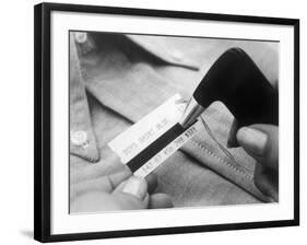 Close up of Price Tag with IBM Magnetic Stripe-null-Framed Photographic Print