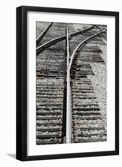 Close Up of Railroad Tracks, Santa Fe, New Mexico, USA-Julien McRoberts-Framed Photographic Print