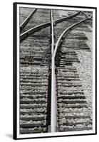 Close Up of Railroad Tracks, Santa Fe, New Mexico, USA-Julien McRoberts-Framed Premium Photographic Print