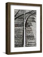 Close Up of Railroad Tracks, Santa Fe, New Mexico, USA-Julien McRoberts-Framed Photographic Print