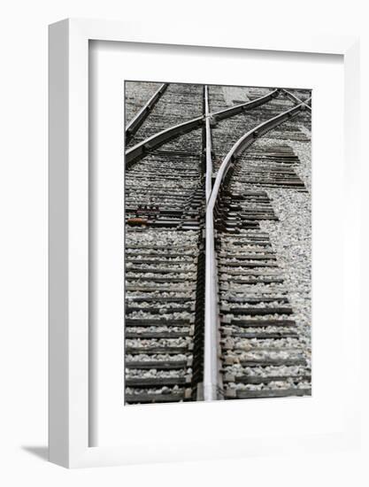 Close Up of Railroad Tracks, Santa Fe, New Mexico, USA-Julien McRoberts-Framed Photographic Print