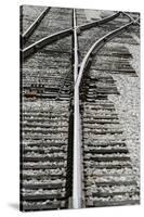 Close Up of Railroad Tracks, Santa Fe, New Mexico, USA-Julien McRoberts-Stretched Canvas